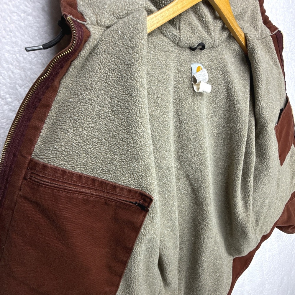 Carhartt Sierra Jacket Sherpa Lined Mens XL J141 CLY Clay - Picture 14 of 14
